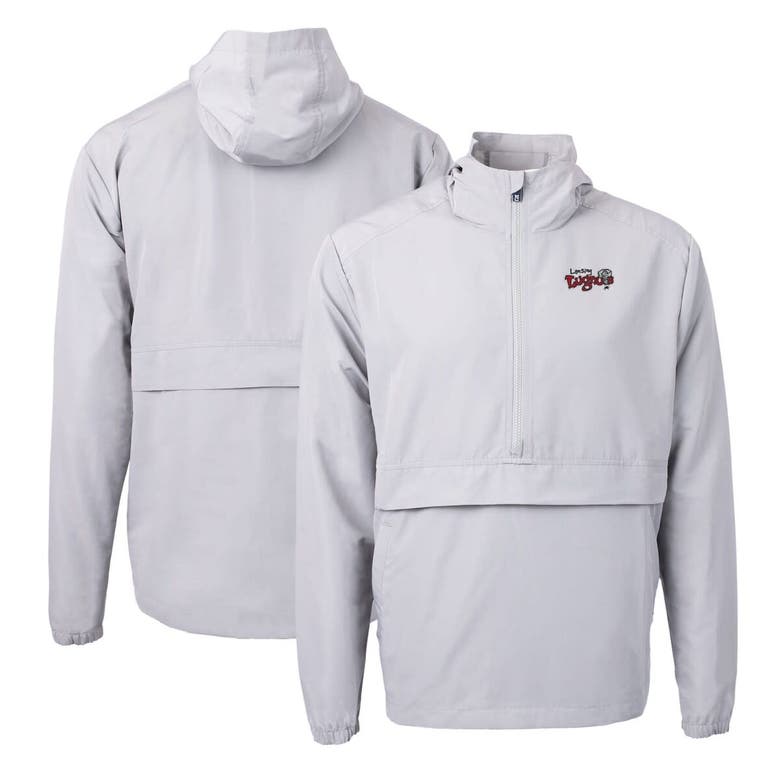 Shop Cutter & Buck Gray Lansing Lugnuts  Charter Eco Recycled Half-zip Anorak Jacket