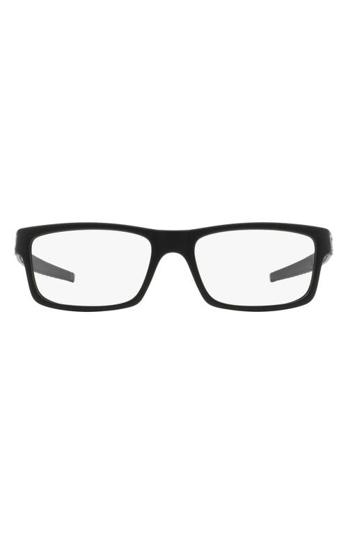 Oakley Currency 54mm Square Optical Glasses in Satin Black at Nordstrom