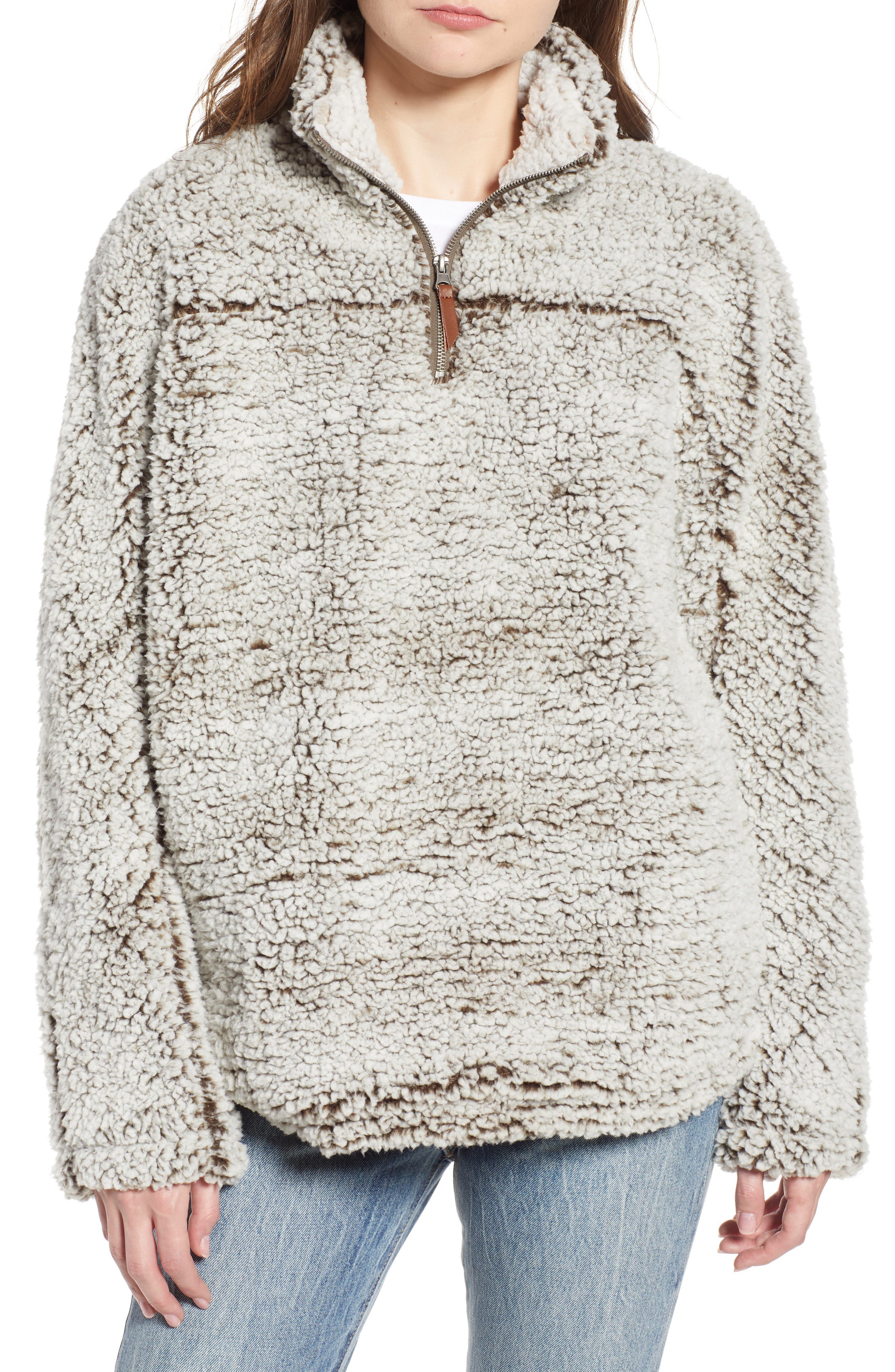 thread and supply sherpa pullover