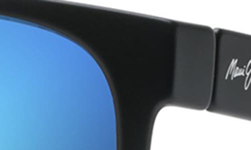 Shop Maui Jim Red Sands Polarized 59mm Sunglasses In Matte Black/blue Hawaii