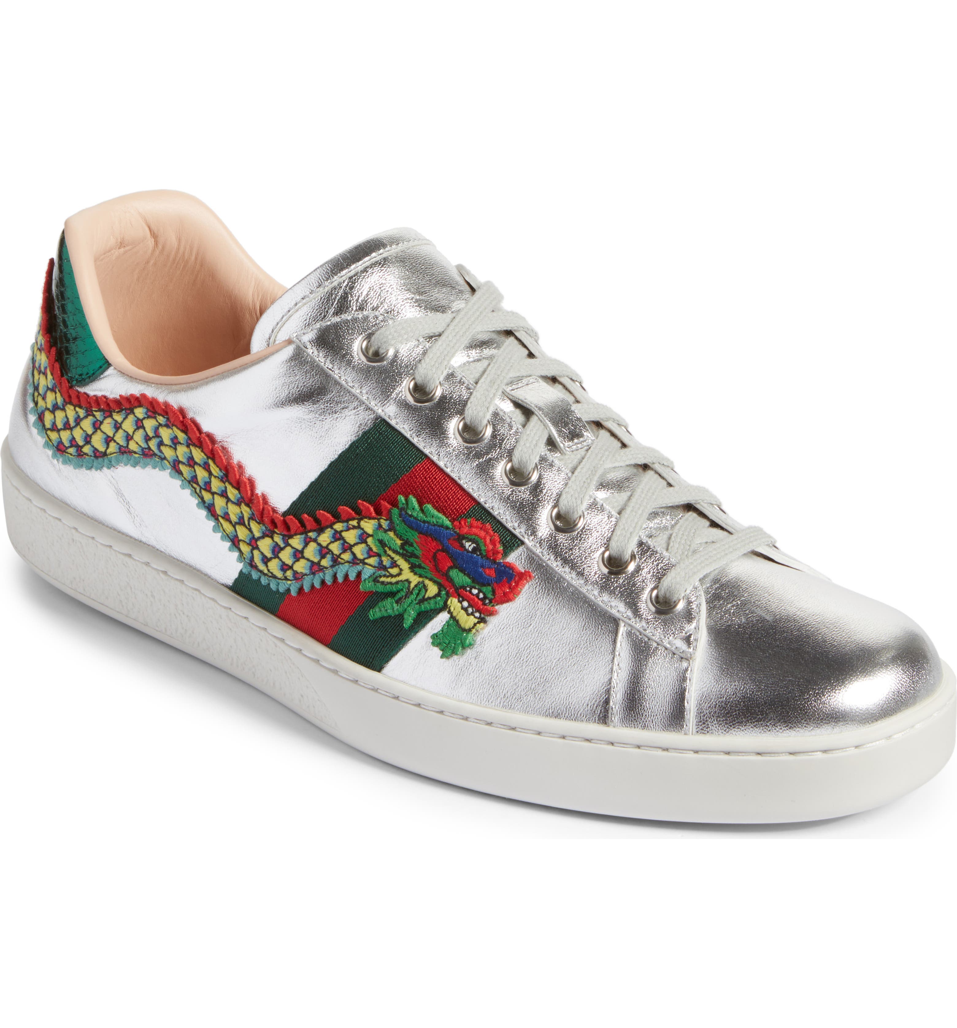 Gucci New Ace Dragon Sneaker (Men) | Nordstrom