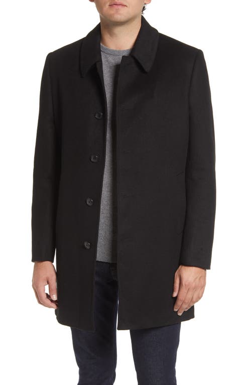 DANIEL HECHTER Spencer Wool Blend Coat in Black