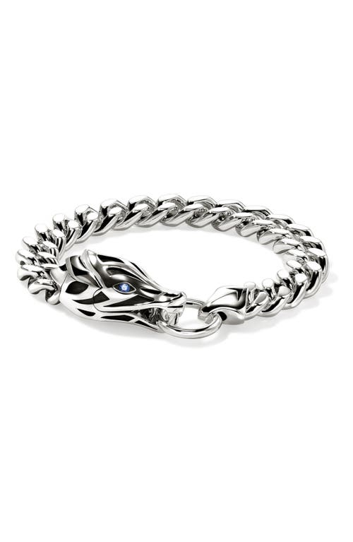 Shop John Hardy Naga Bracelet, Sterling Silver, Blue Sapphire, 11mm