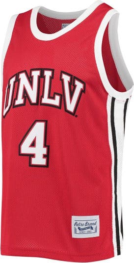 Men's Original Retro Brand Larry Johnson Red UNLV Rebels Commemorative  Classic Basketball Jersey