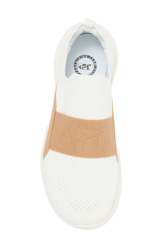 Shop Apl Athletic Propulsion Labs Techloom Bliss Knit Running Shoe In Ivory / Tan