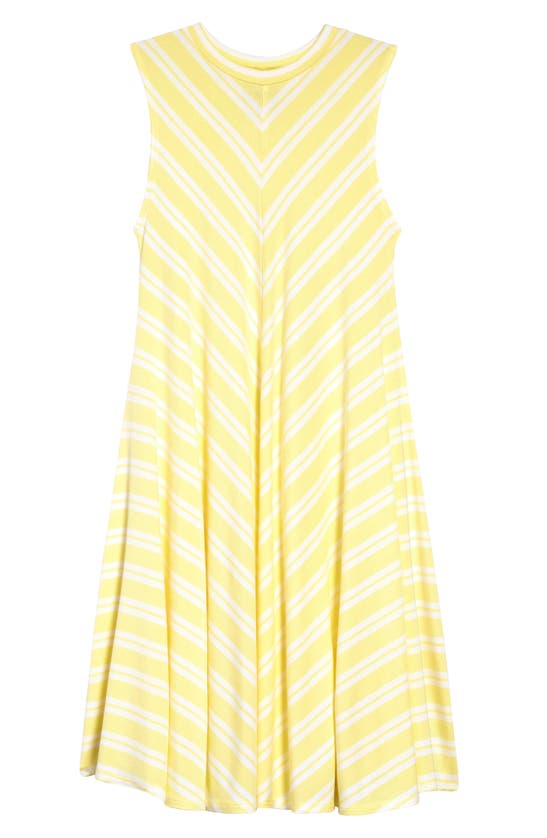 Nordstrom Kids' Easy Knit Dress In Yellow Lemonade Double Stripe