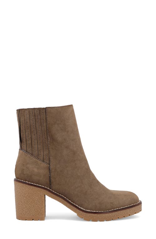 Shop Mia Harlow Lug Sole Platform Bootie In Khaki