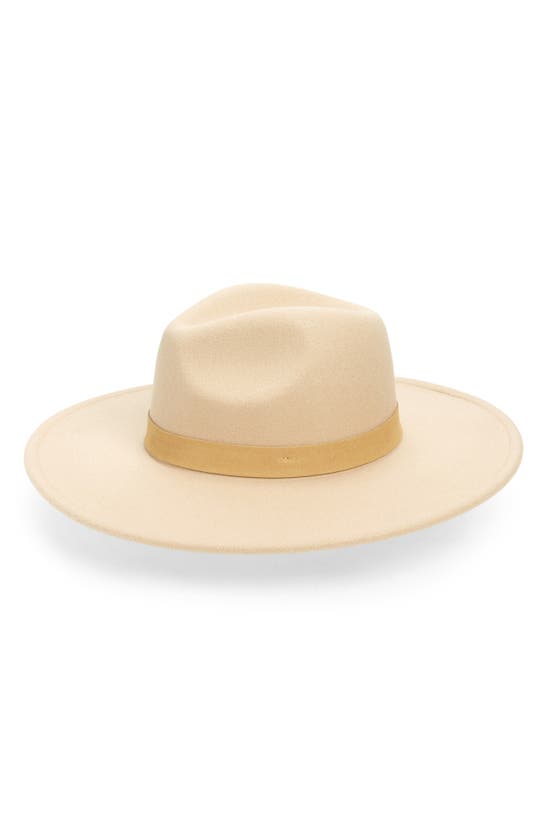 Treasure & Bond Felt Panama Hat In Camel Light