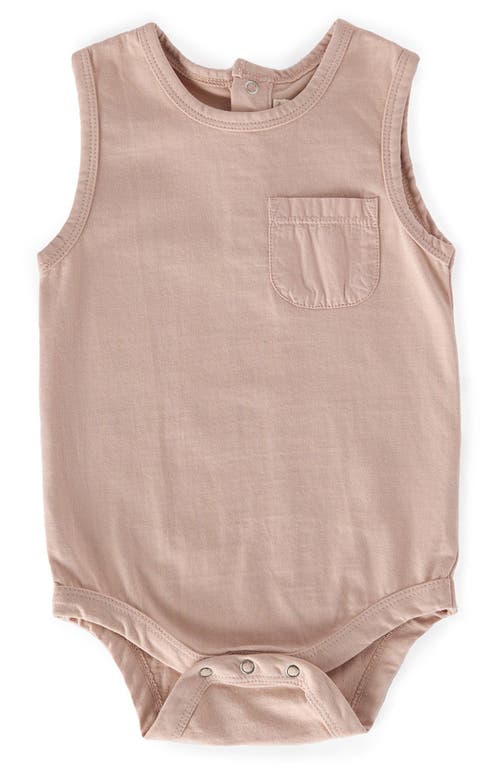 Pehr Organic Cotton Tank Bodysuit in Soft Peony at Nordstrom