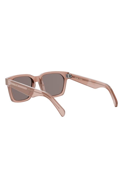 Shop Celine Bold 3 Dots 54mm Geometric Sunglasses In Pink/other/smoke