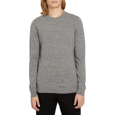 Frank And Oak Merino Crewneck Sweater, Grey