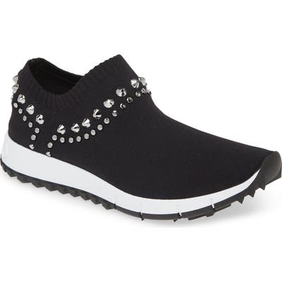 Jimmy Choo Verona Studded Knit Sneaker - Black