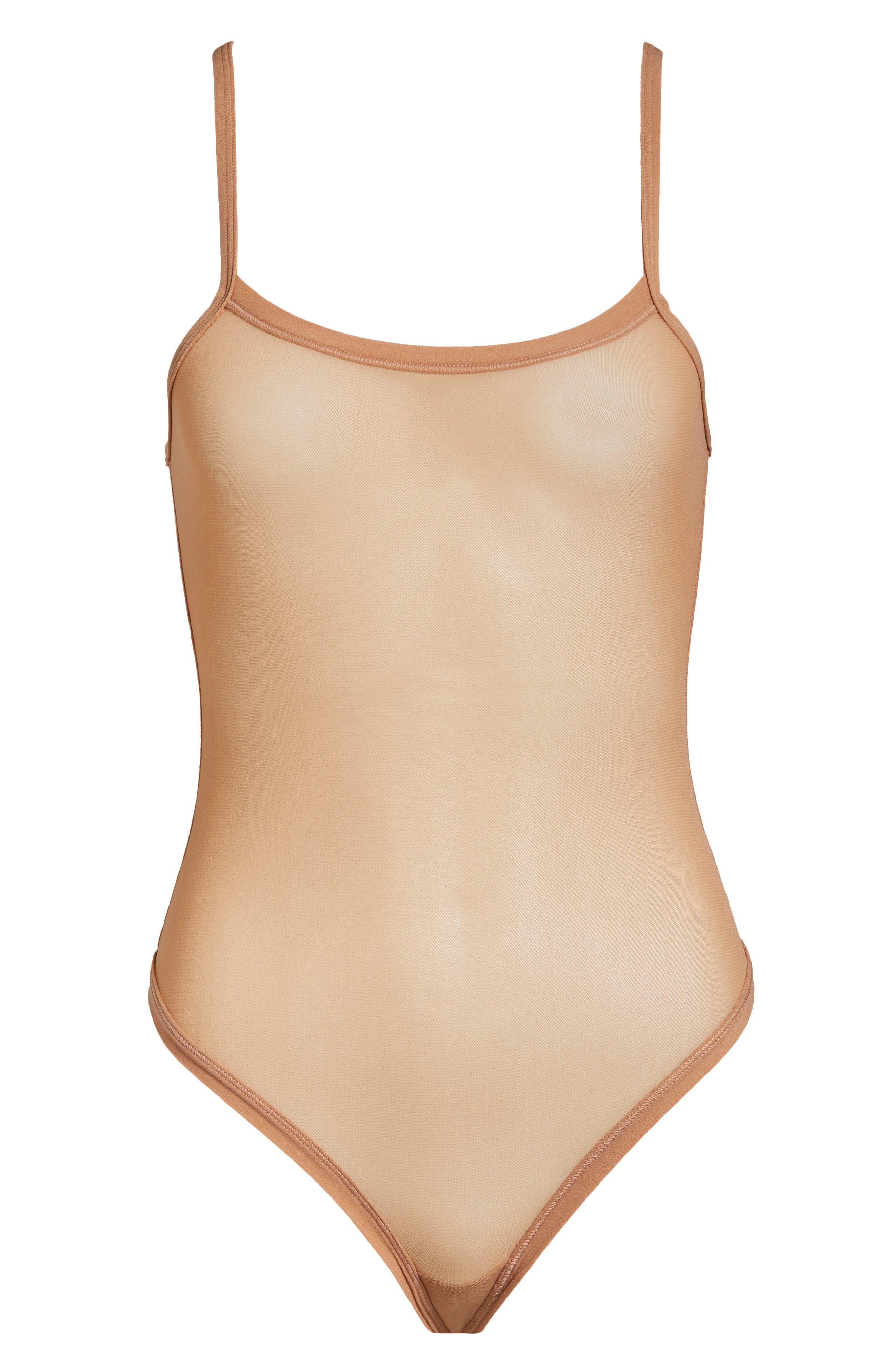 beige mesh bodysuit