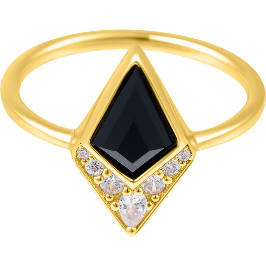 Adornia Fine Black Onyx & Diamond Ring In Black