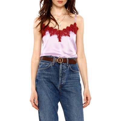 Heartloom Andra Lace Trim Camisole, Purple
