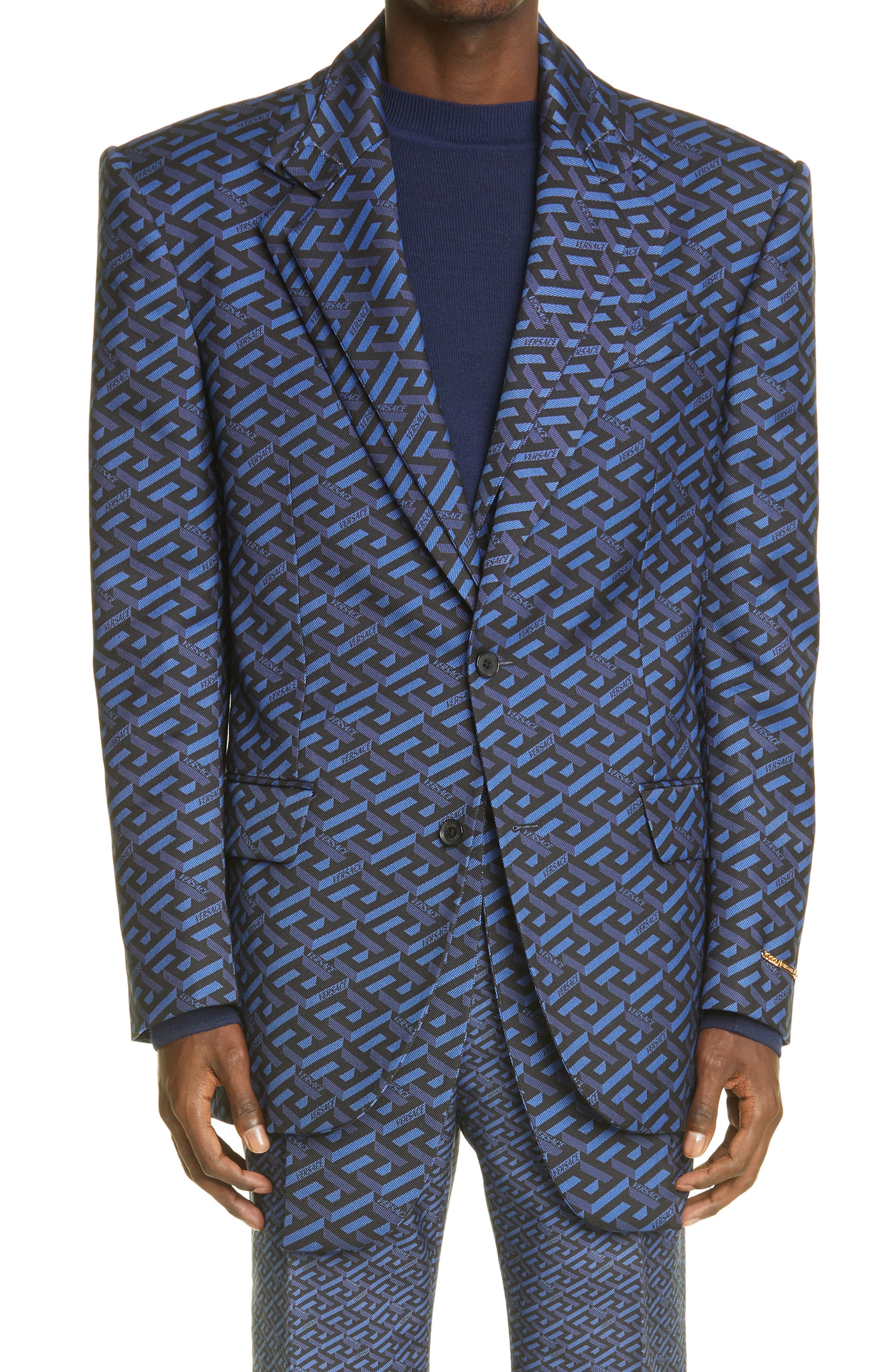 monogram suit jacket