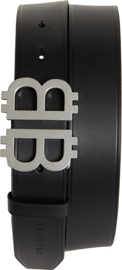 Balenciaga Black Reversible BB Monogram Belt 40mm 95 / Black