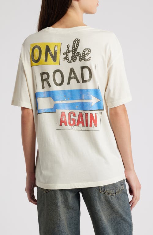 Shop Daydreamer Willie Nelson Cotton Graphic T-shirt In Stone Vintage