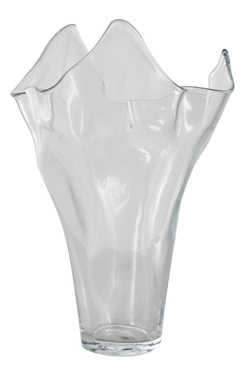 Vivian Lune Home Clear Glass Vase In Clear
