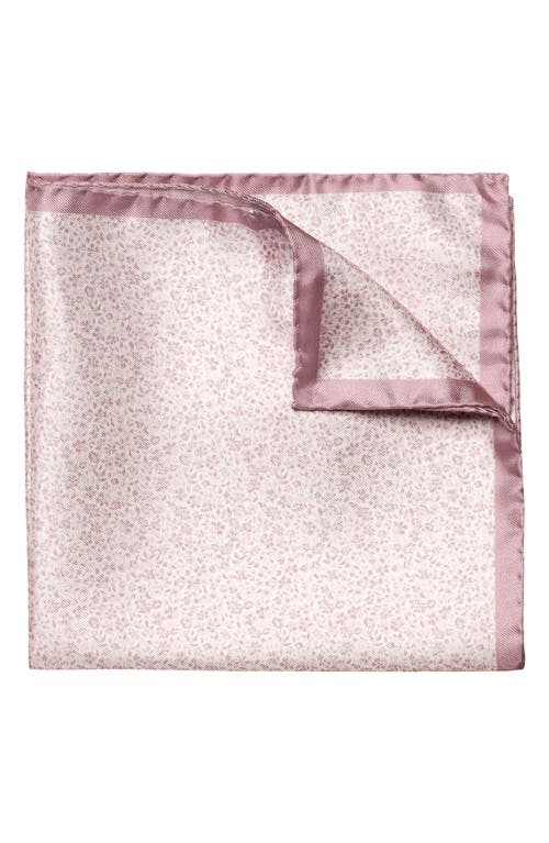 Eton Microfloral Silk Pocket Square in Medium Pink at Nordstrom