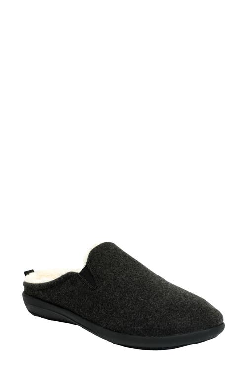 Dundee Orthotic Slipper in Charcoal