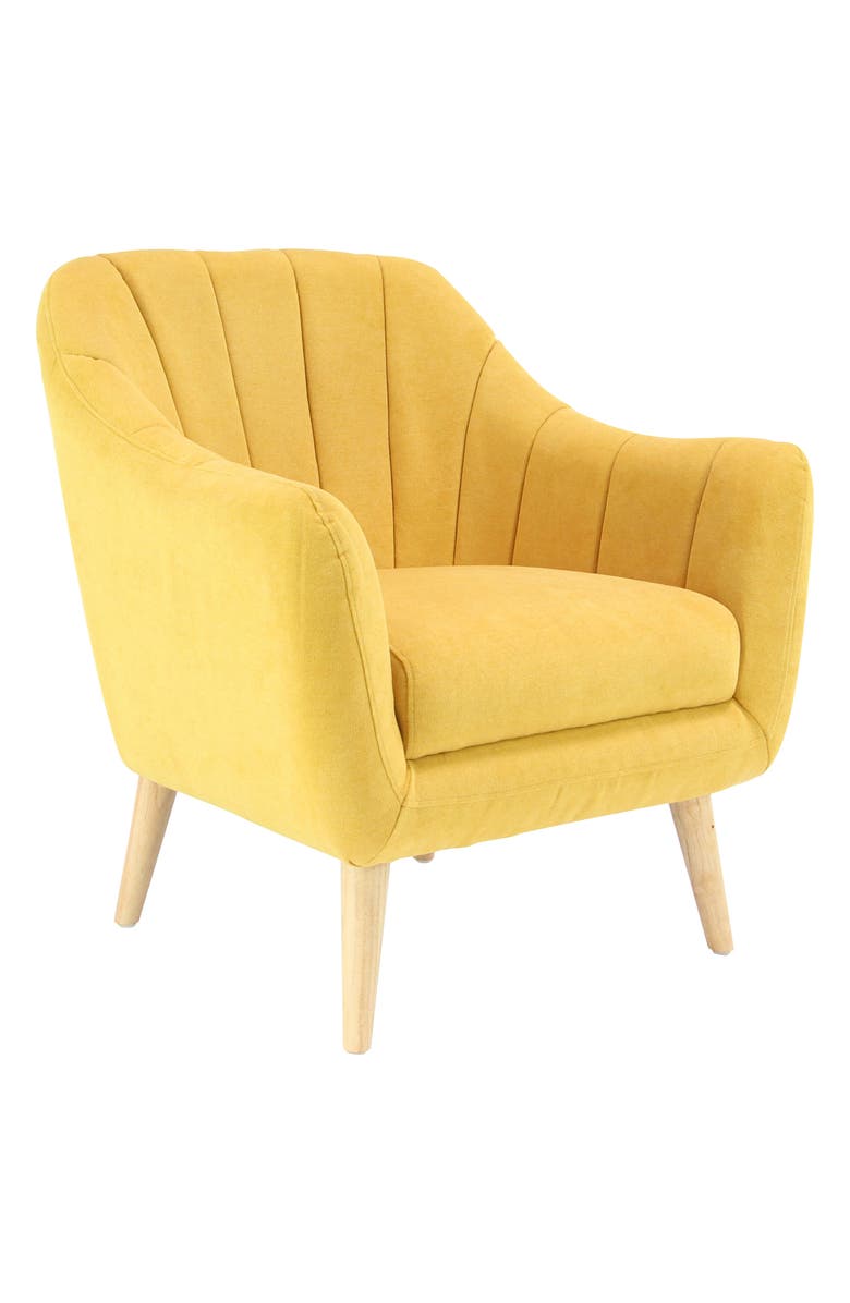 GINGER BIRCH STUDIO Yellow Tufted Accent Chair Nordstromrack