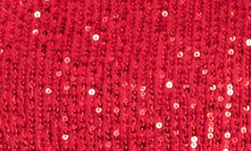 Shop Endless Rose Sequin Babydoll Top In Red