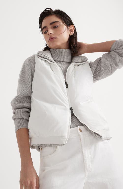 Shop Brunello Cucinelli Outerwear Vest In Light Grey