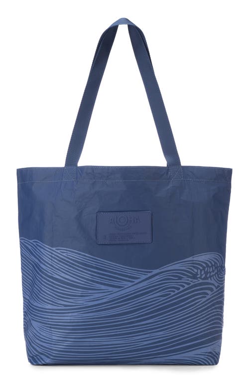 Aloha Collection Sea Reversible Splash Proof Tote In Blue