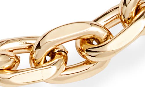 Open Edit Faceted Chain Link Necklace In Gold