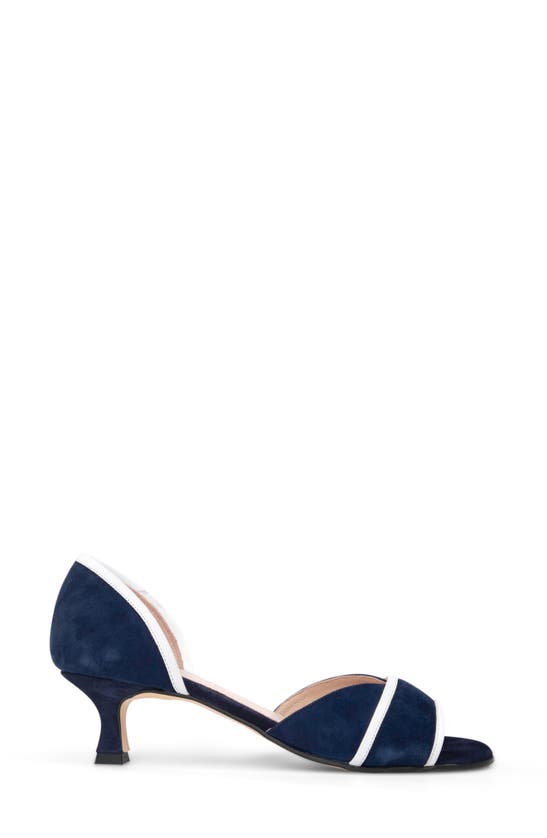 Shop Patricia Green Parker D'orsay Kitten Heel Sandal In Navy