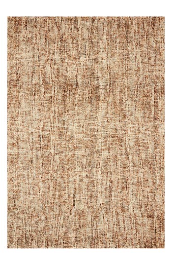 Loloi Harlow Wool Rug In Rust/charcoal