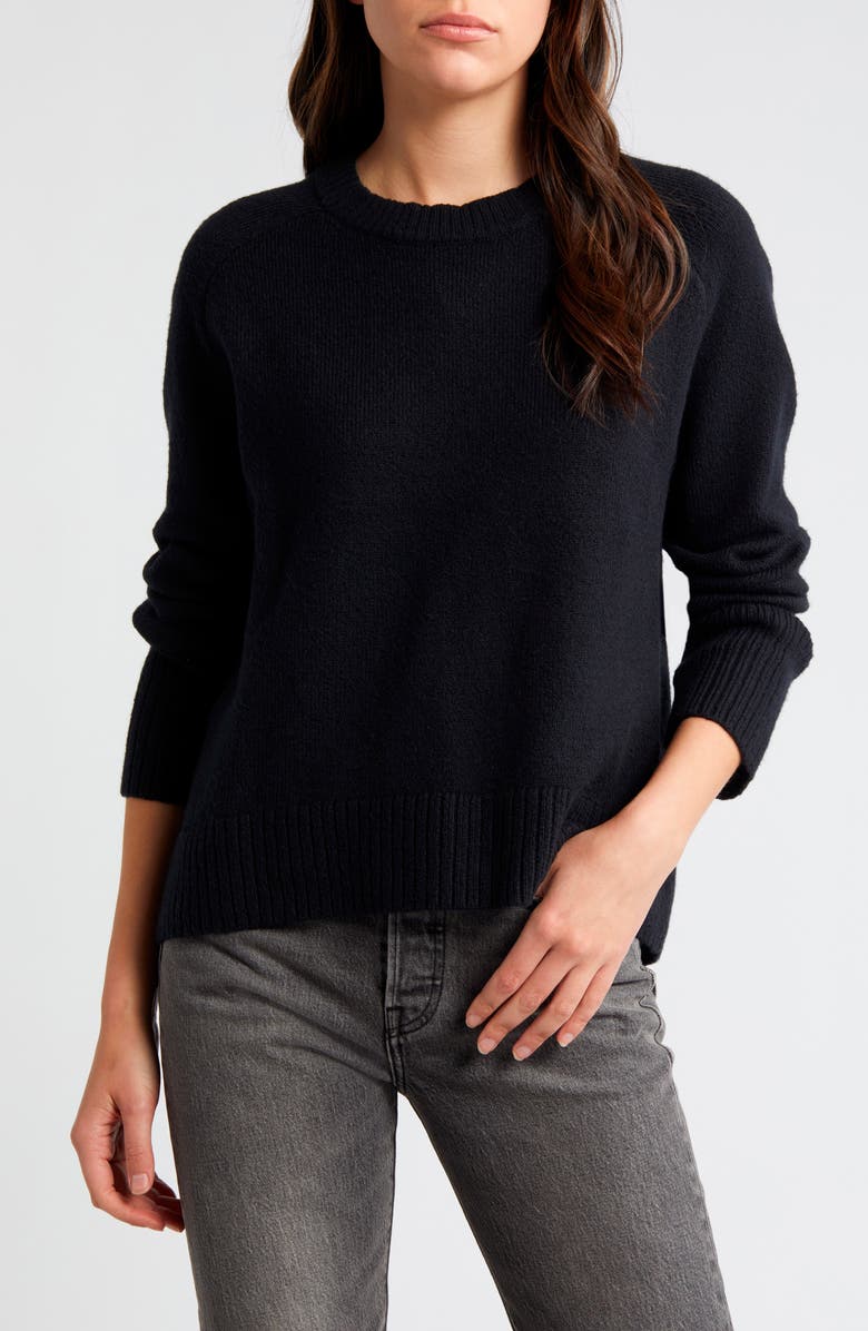 Treasure & Bond Crewneck Raglan Cotton Blend Sweater | Nordstrom