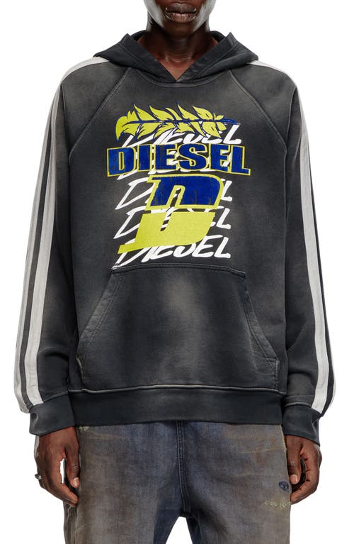 Shop Diesel ® S-roxt Graphic Hoodie In Black