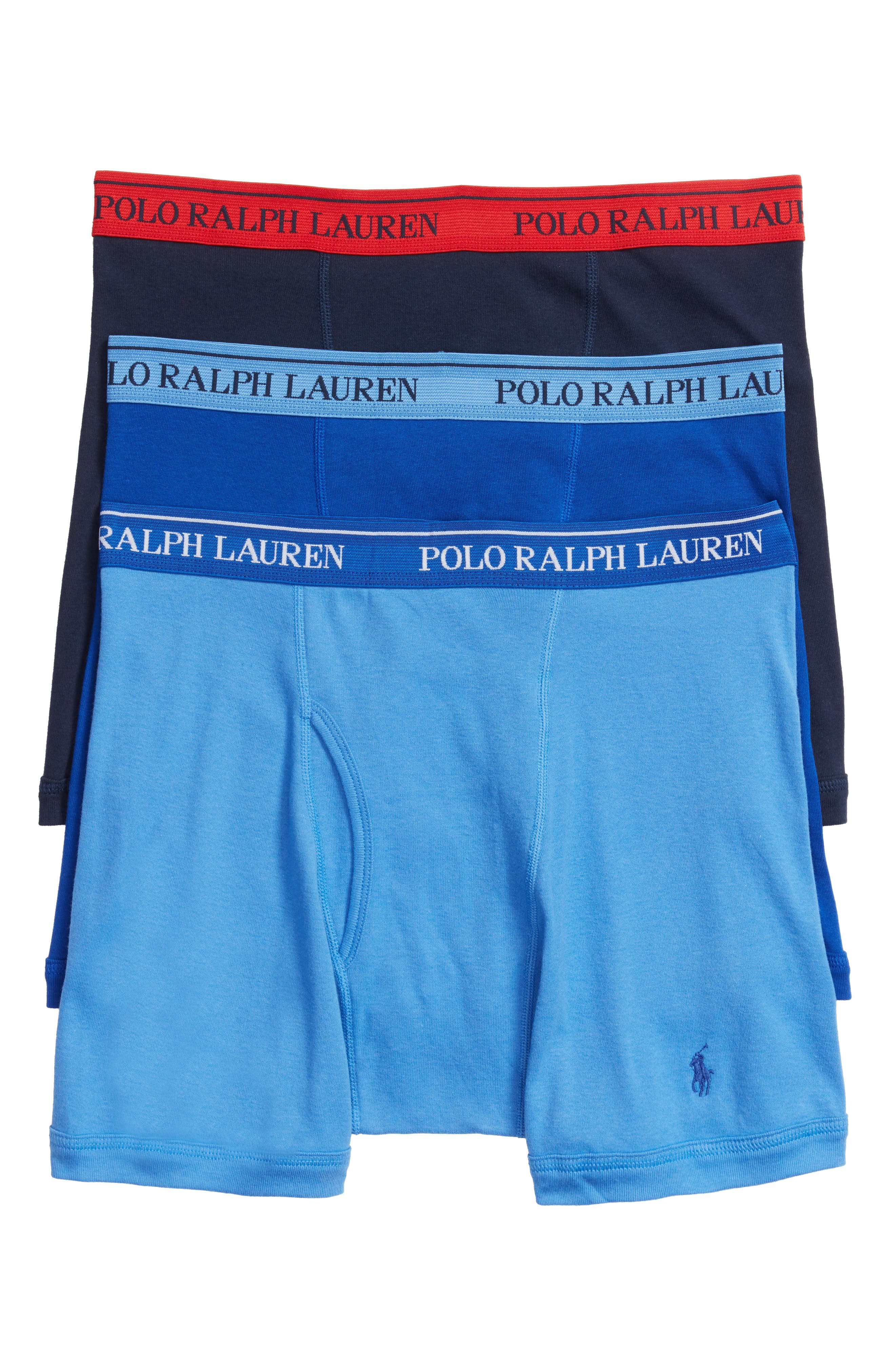 UPC 738994741752 product image for Men's Polo Ralph Lauren 3-Pack Cotton Boxer Briefs, Size X-Large - None | upcitemdb.com