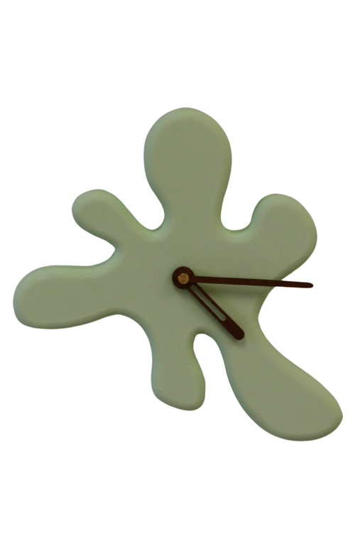 Shop Sofiest Designs Splat Clock Kit In Tea Green