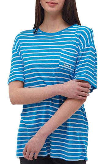Bench . Nouria Stripe T-shirt In Blue