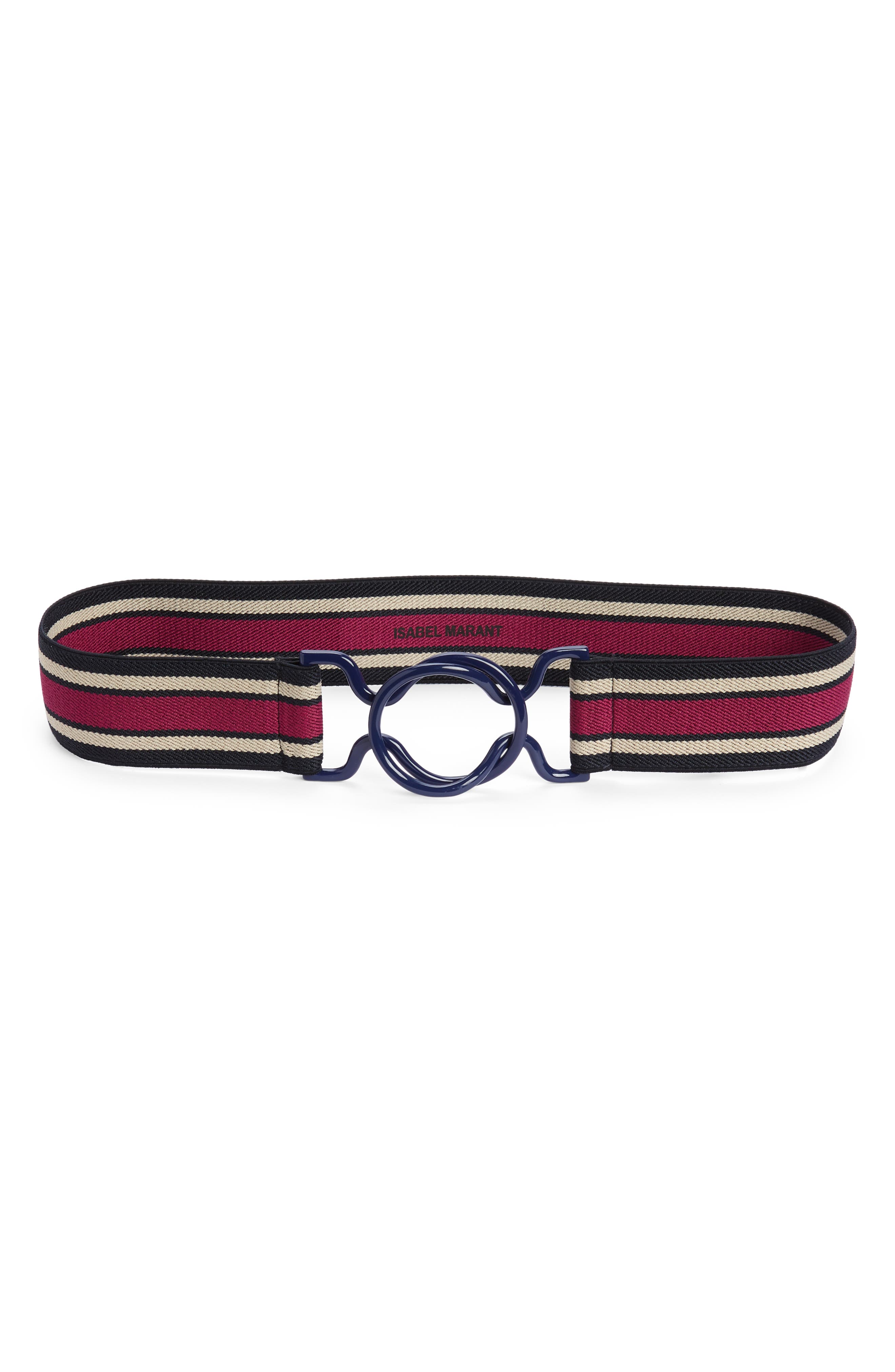 Isabel Marant Elie Stretch Belt in Faded Night at Nordstrom, Size Small