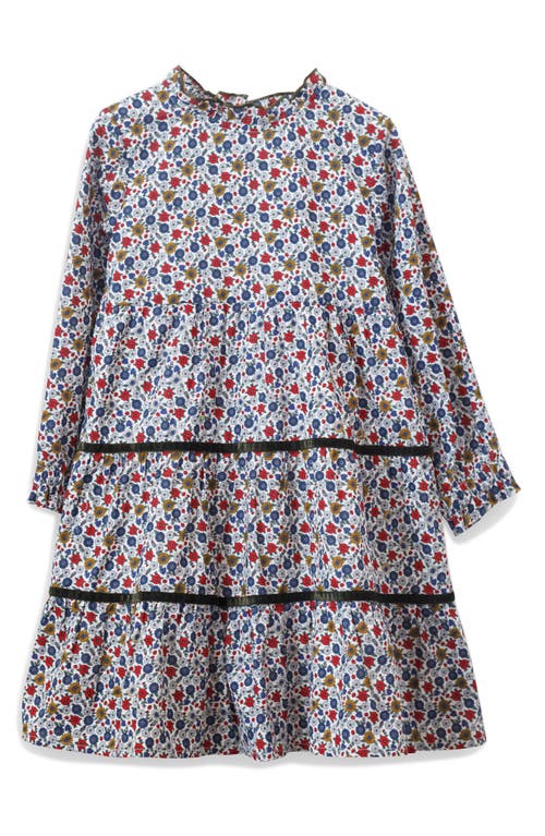 Shop Beet World Kids' Lily Floral Tiered Dress In Rainier Valley