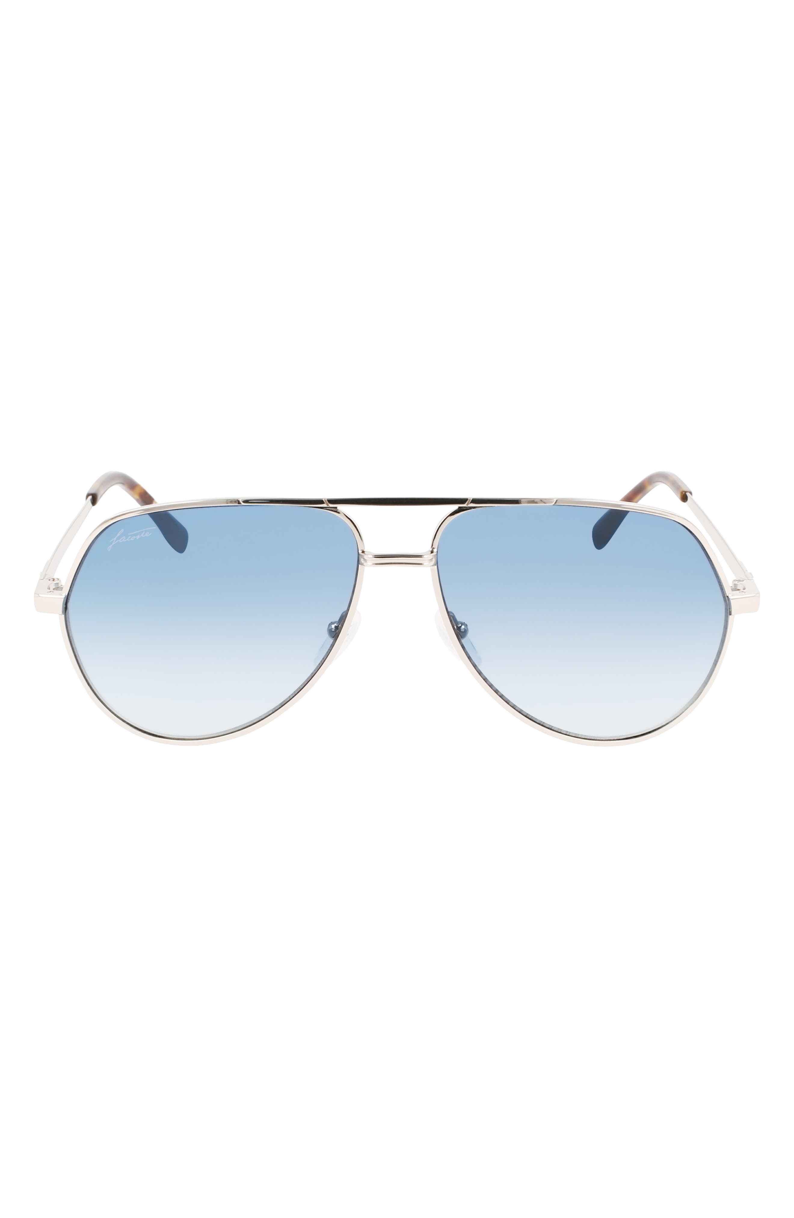 lacoste polarized modern aviator sunglasses