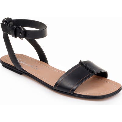 Splendid Tabitha Ankle Strap Flat Sandal, Black