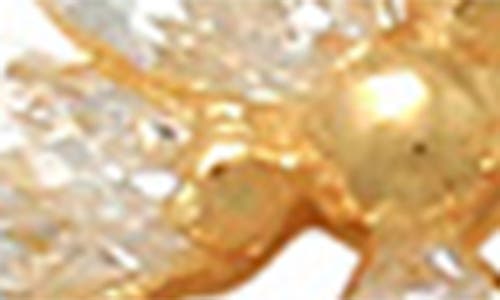 A & M A&m 14k Gold Marquis Cz Cluster Stud Earrings In Yellow Gold