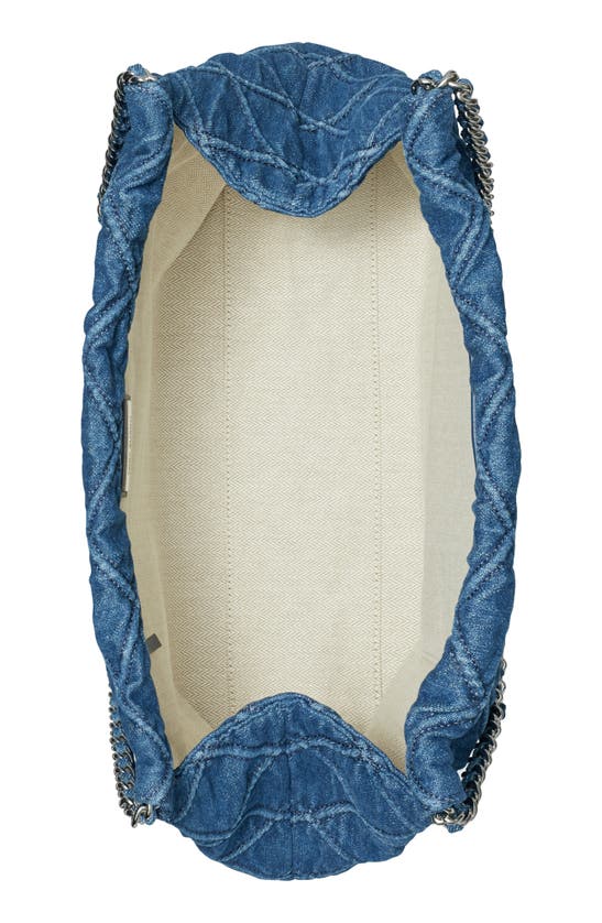 Shop Tory Burch Fleming Soft Quilted Denim Hobo Bag