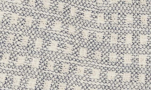 Cinq À Sept Laverne Check Print Shorts In Navy/white