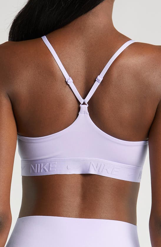 Shop Nike Dri-fit Indy Light Support Sports Bra In Lilac Bloom/ Lilac Bloom