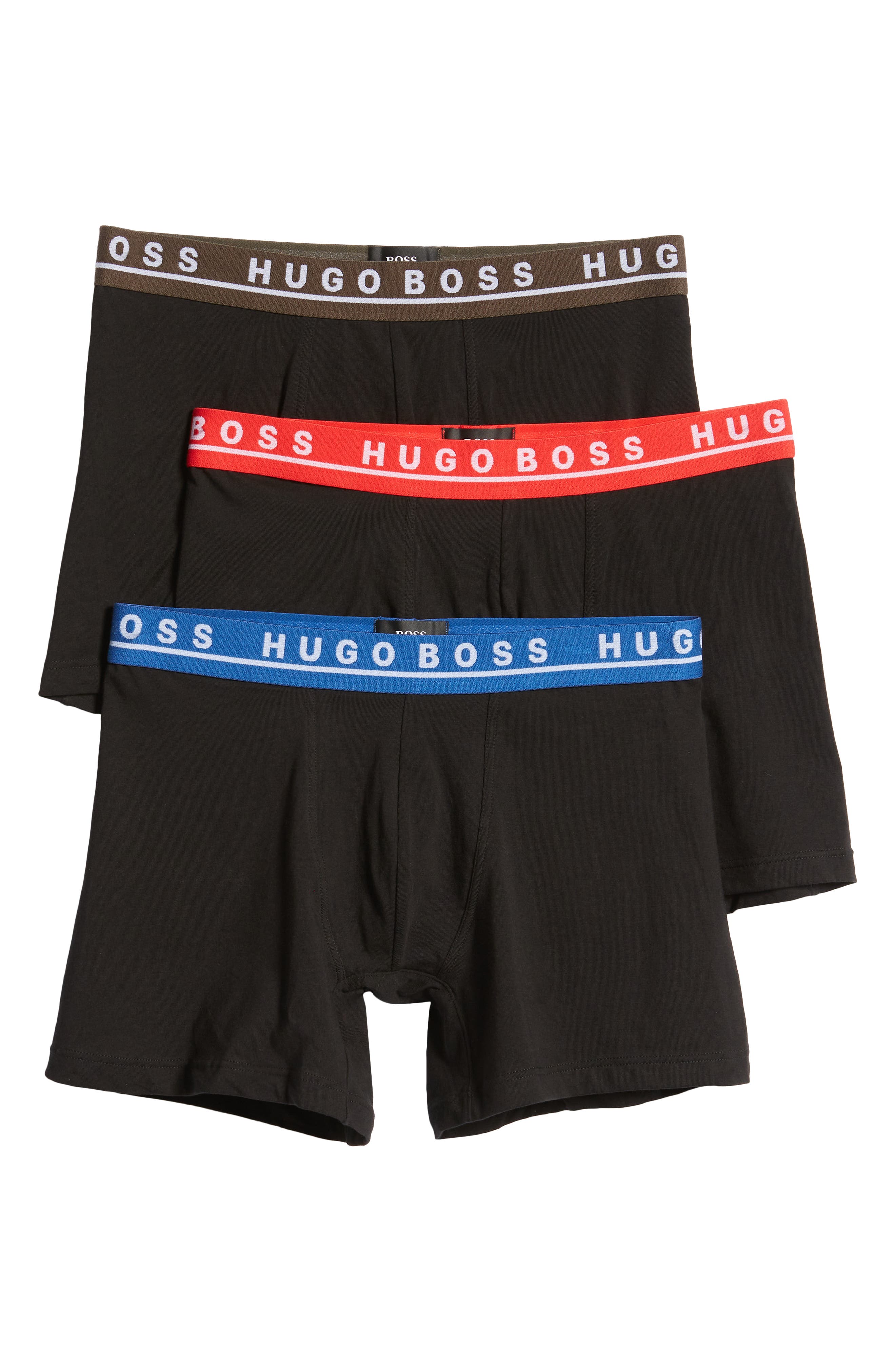 HUGO Assorted 3-Pack Boxer Briefs in Black Multi at Nordstrom, Size Medium