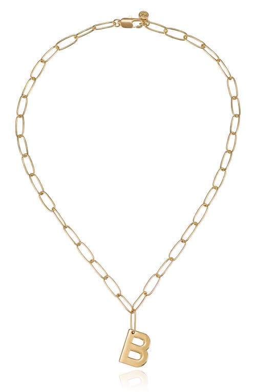 Ettika Initial Pendant Necklace in Gold - B at Nordstrom