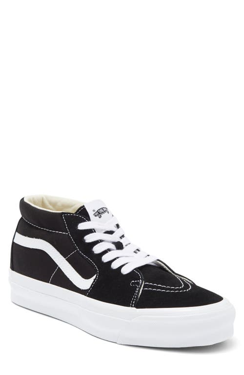 Vans Premium SK8-Mid Reissue Sneaker in Lx Black/White at Nordstrom, Size 9