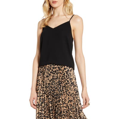 Halogen V-Neck Camisole, Black