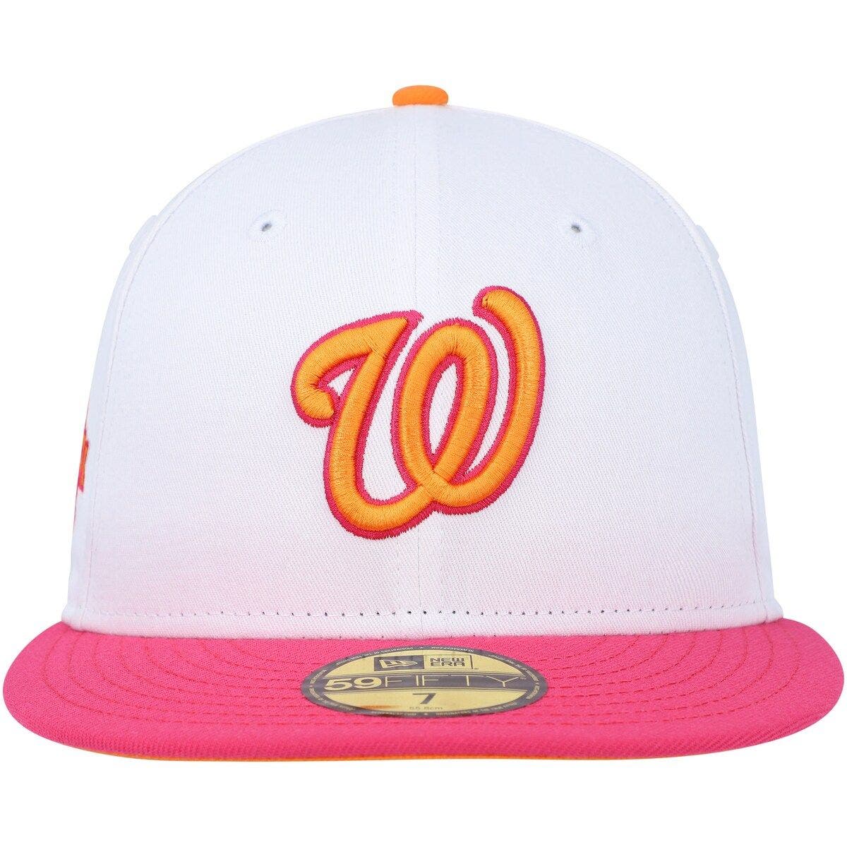 New Era Men's New Era White/Pink Washington Nationals 10th Team Anniversary 59FIFTY Fitted Hat